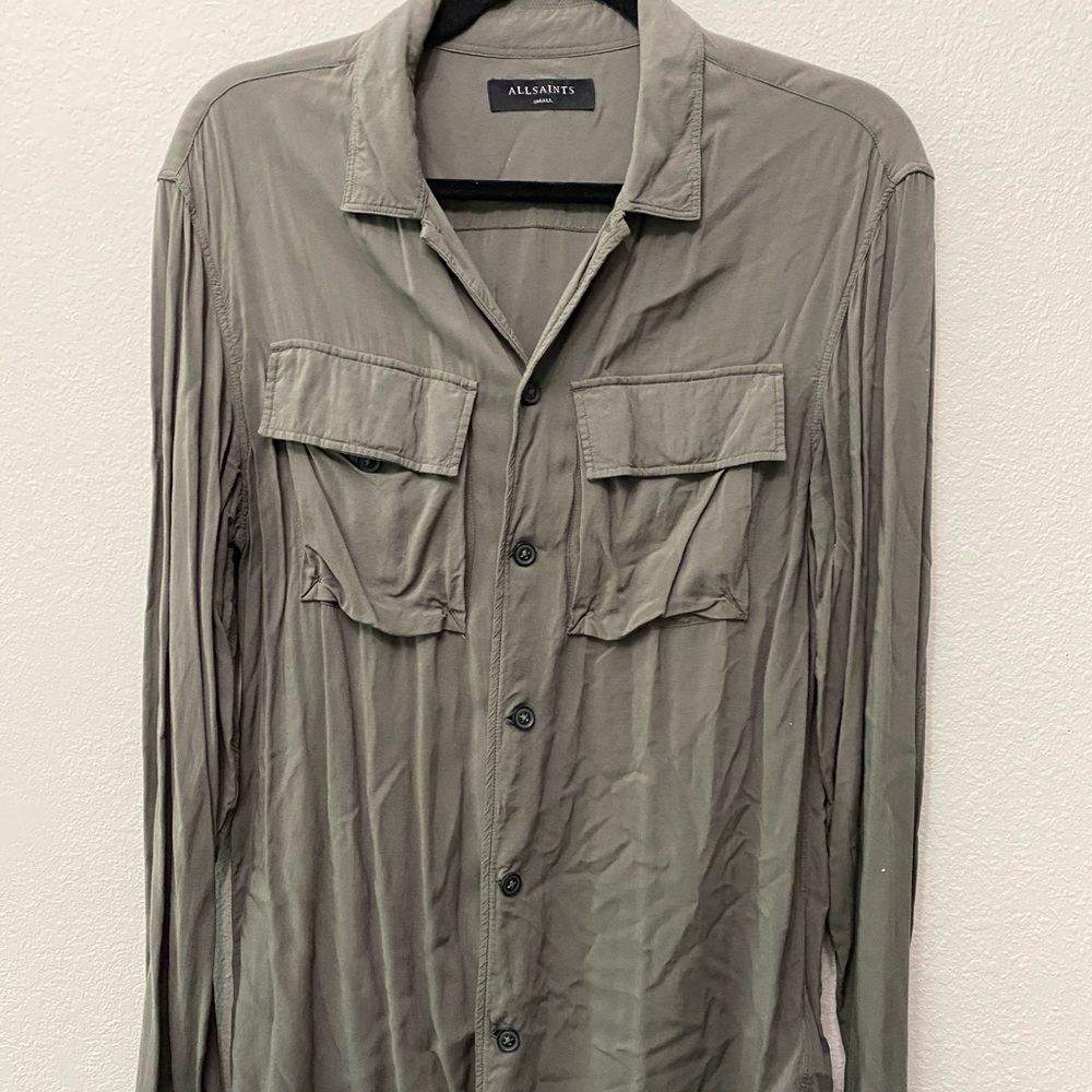 All Saints Men's Button Down Shirt